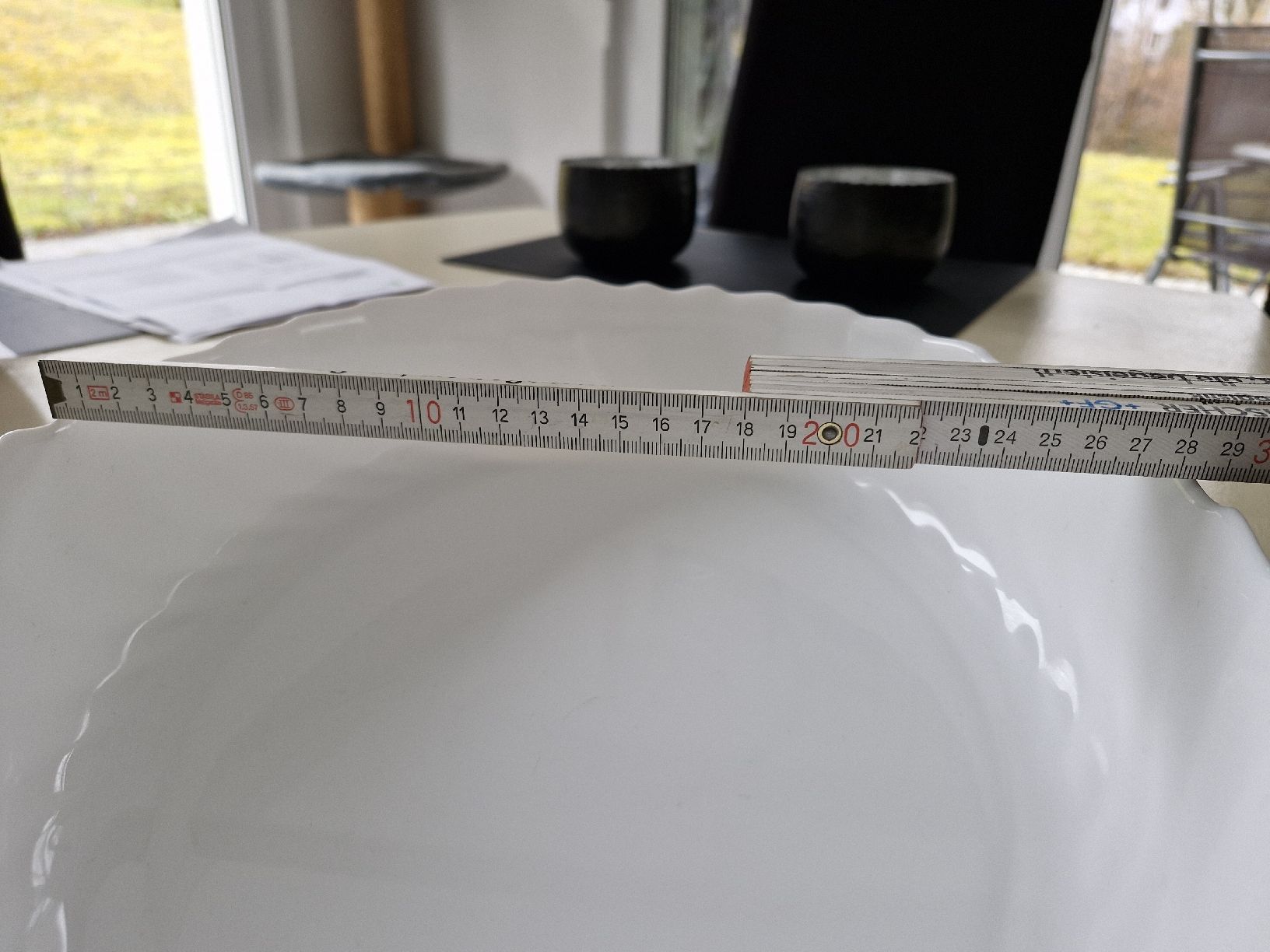 Schalen: Servier-Schüssel, weiss, 36,5cm auf 28,5 cm – Gebraucht aus Frauenfeld von Kasico 4