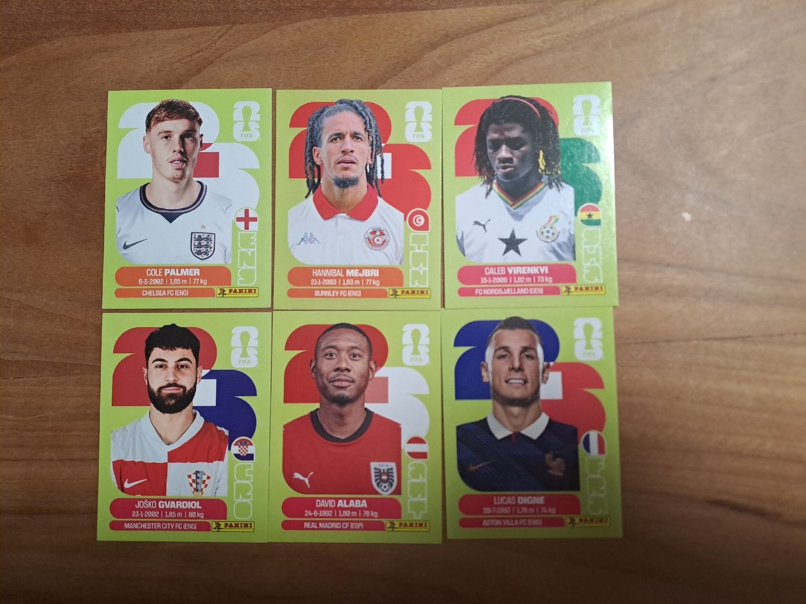 Panini Carte collezionabili: 6 Panini, Alaba, Cole, Gvardiol und co. – Nuovo (secondo la descrizione) da Steinerberg venduto da mat_h2m5