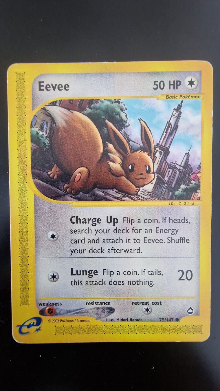 Pokémon Sammelbilder & Trading cards: Eevee #75 – Pokémon Aquapolis – Gebraucht aus Veytaux von PocketMonster