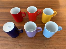 6 x Henkeltassen KAHLA - Diverse Farben - NEUWERTIG