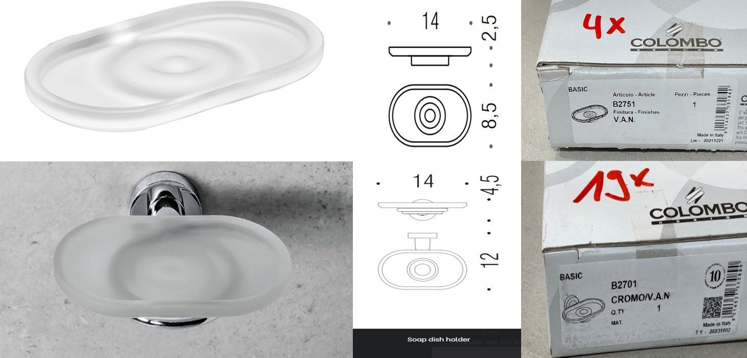 Portasapone: Posten (201Stk) Colombo Bad Accessoires – Nuovo (secondo la descrizione) da Derendingen venduto da Meisterstuecke 3