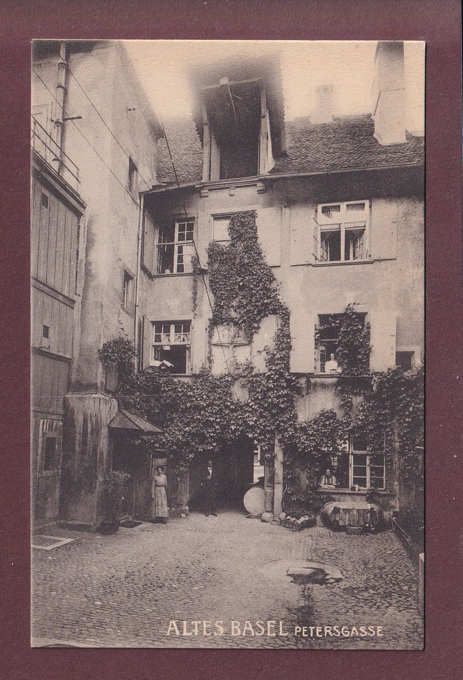 Ansichtskarten: Altes BASEL - Petersgasse – Gebraucht aus Pully von nicecards