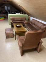 De Sede Set bestehend aus 2 Sofas, 1 Stuhl & 1 Hocker