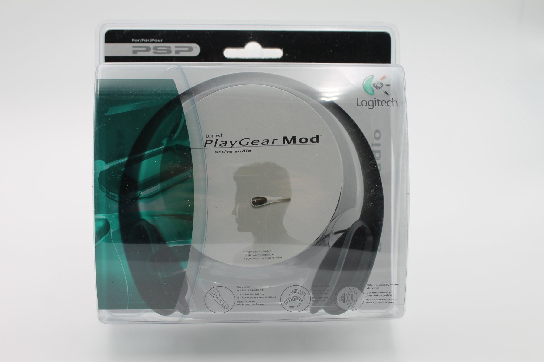 Logitech Cuffie: Logitech PlayGear Mod Headphones for PSP - Logitech – Nuovo e nell'imballaggio originale da Lachen SZ venduto da ratata