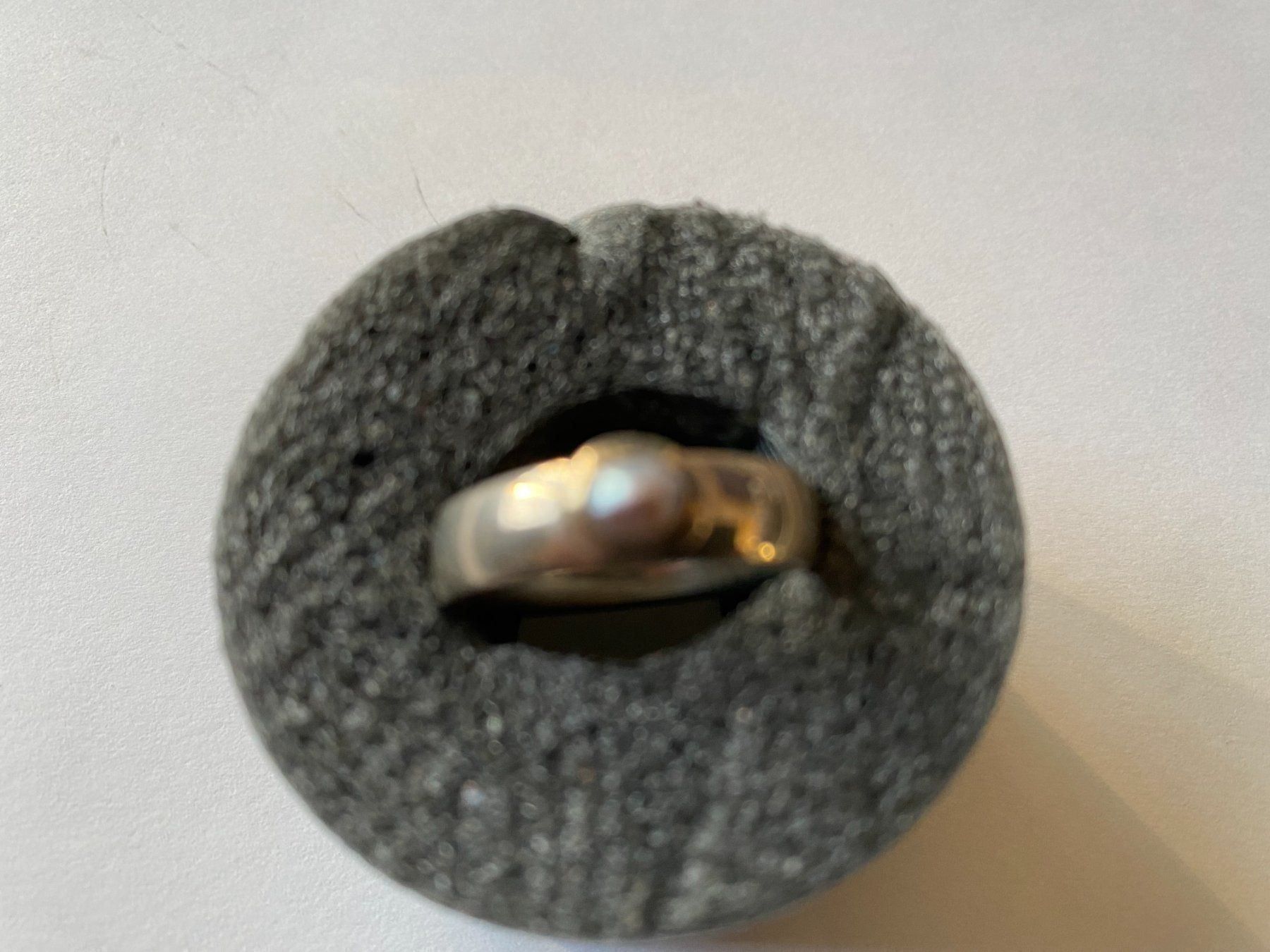Anelli: Ring, Silber/Perle, Durchm. 55, (41) – Nuovo (secondo la descrizione) da Muri b. Bern venduto da Silberqualle 2