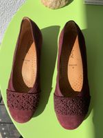 Gabor Damen Ballerinas, Gr. 37, Weinrot,