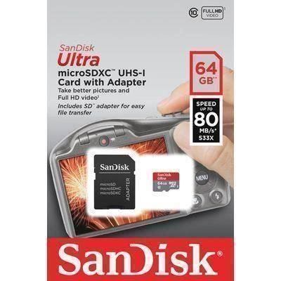 Sandisk Schede di memoria: SanDisk Ultra microSDXC 64GB 80MB/s NEU – Nuovo e nell'imballaggio originale da Zürich venduto da wearehappy 1