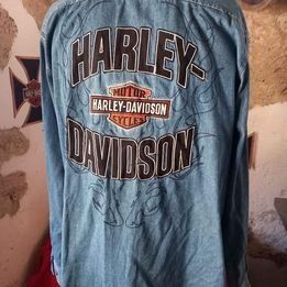 Harley Davidson Jeanshemd, Top Zustand, Grösse L