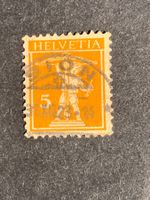 Schweiz 1923 Tellknabe 5 orange Vollstempel SION 31.XII.23