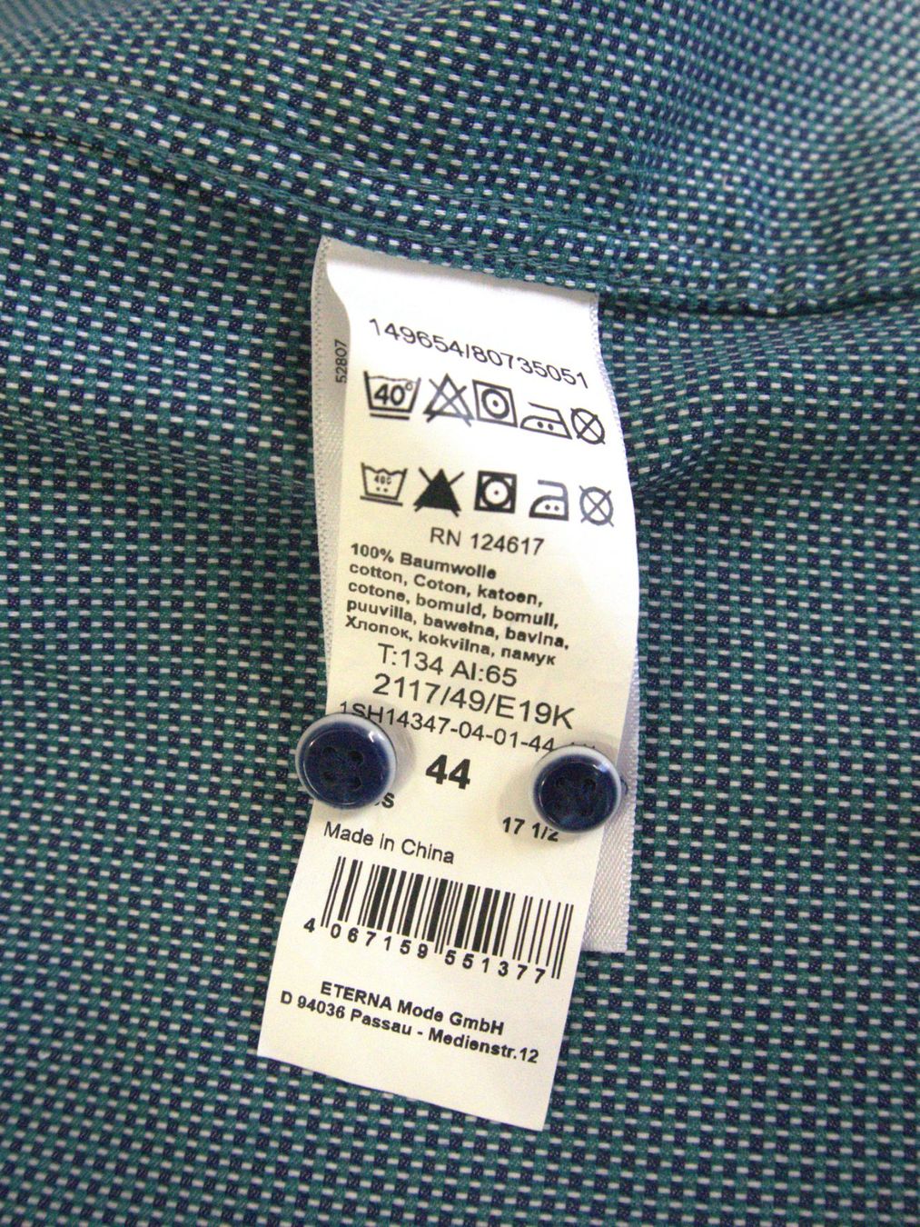 Eterna Hemden: Eterna Hemd Comfort Fit Gr. 44 – Gebraucht aus Pratteln von Restwert_Pratteln 6