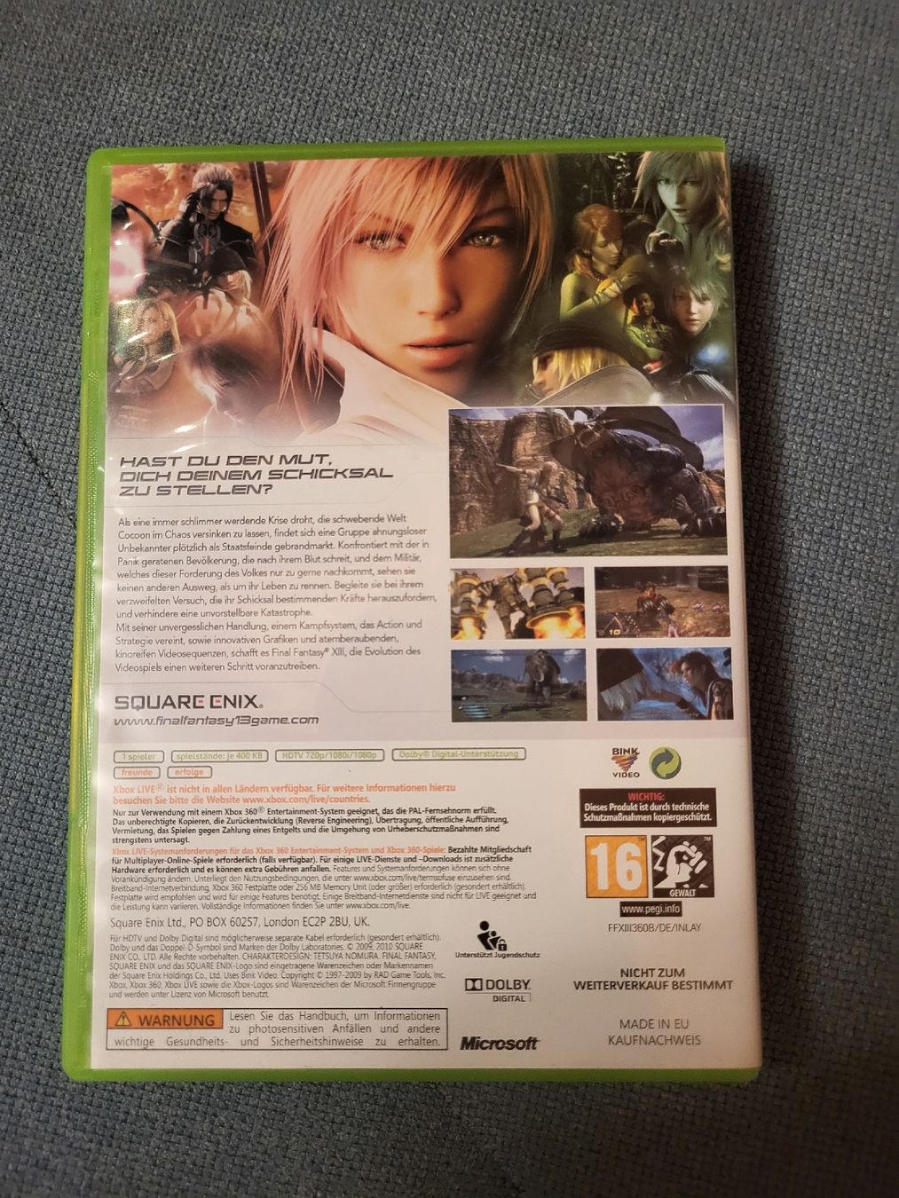 Giochi: Final Fantasy XIII - Xbox 360 – Usato da Ettiswil venduto da beekeper13 1
