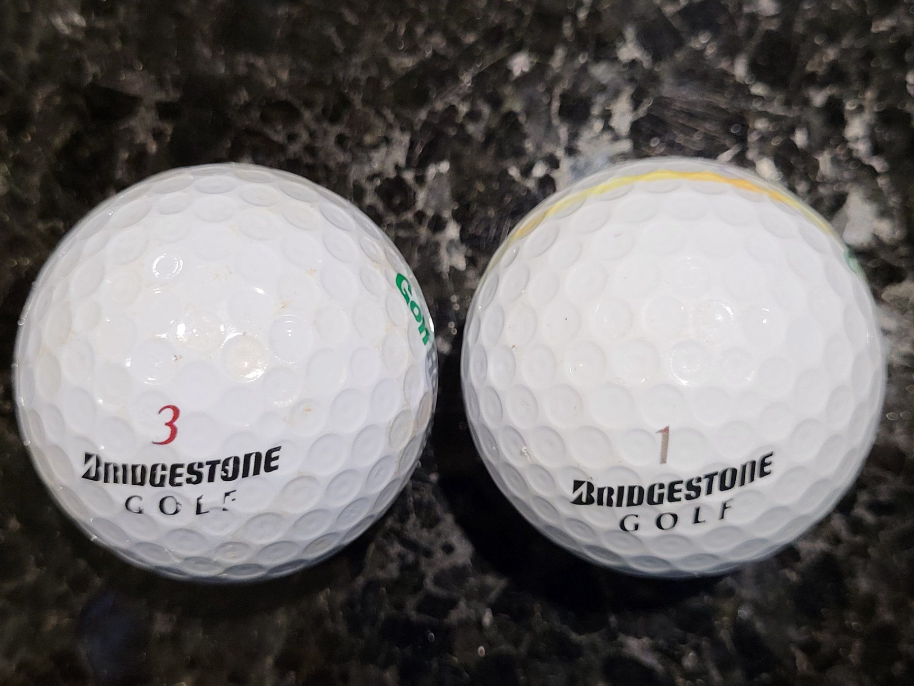 Bälle: 2 GOLFBÄLLE • Bridgestone GOLF • Golfspiel Golfball – Gebraucht aus Dorf von Mischa2010 3