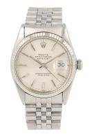 Rolex Datejust 16014 in Steel Silver Dial White Gold Bezel