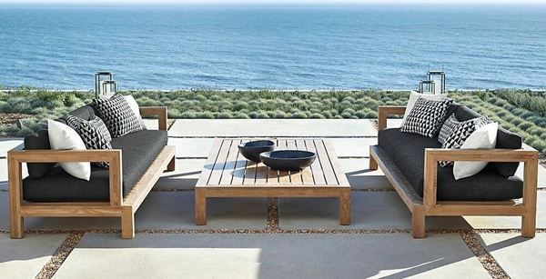 Tischset: Sitzgruppe Outdoor Sofa Gartenmöbel Teak Gartensitzgruppe – Neu und originalverpackt aus Daisendorf von Wohn-Kult