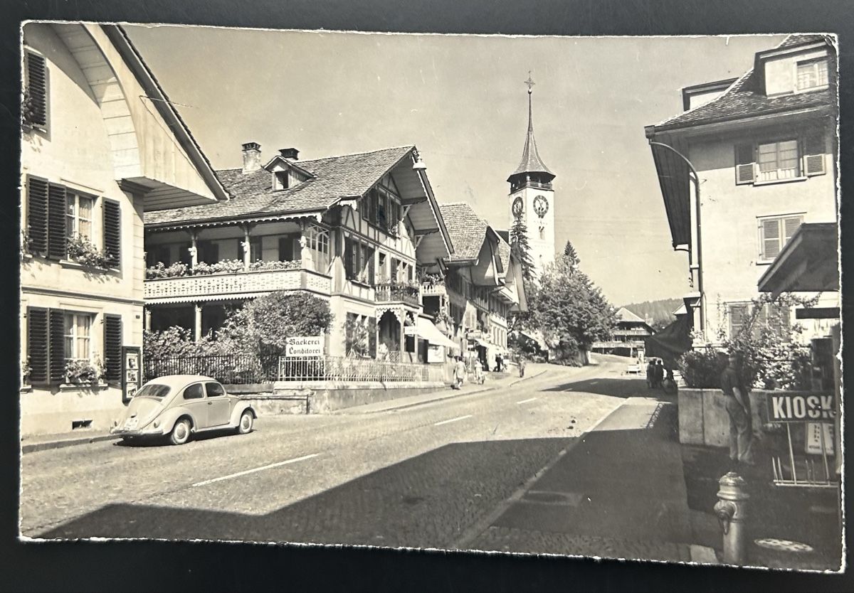 Cartoline postali: Steffisburg Dorfstrasse  – Usato da Horw venduto da Tellbub