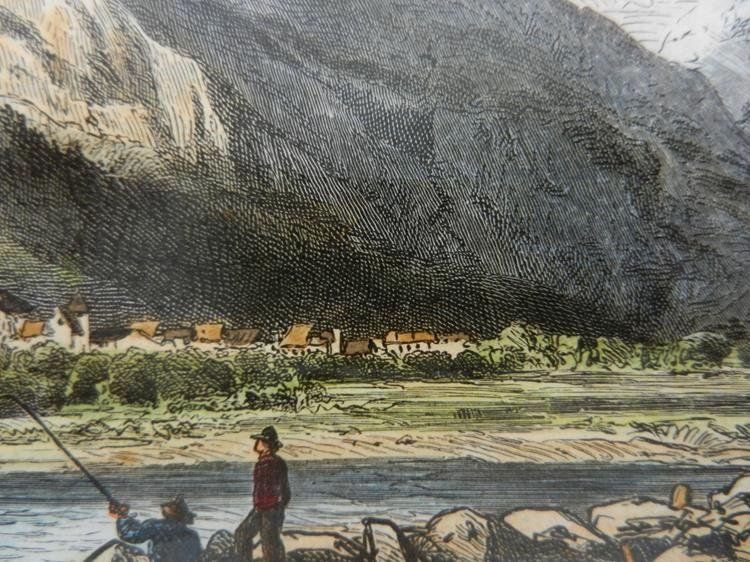 Incisioni: Felsberg mit dem Calanda – Usato da Risch venduto da Antikfee 8