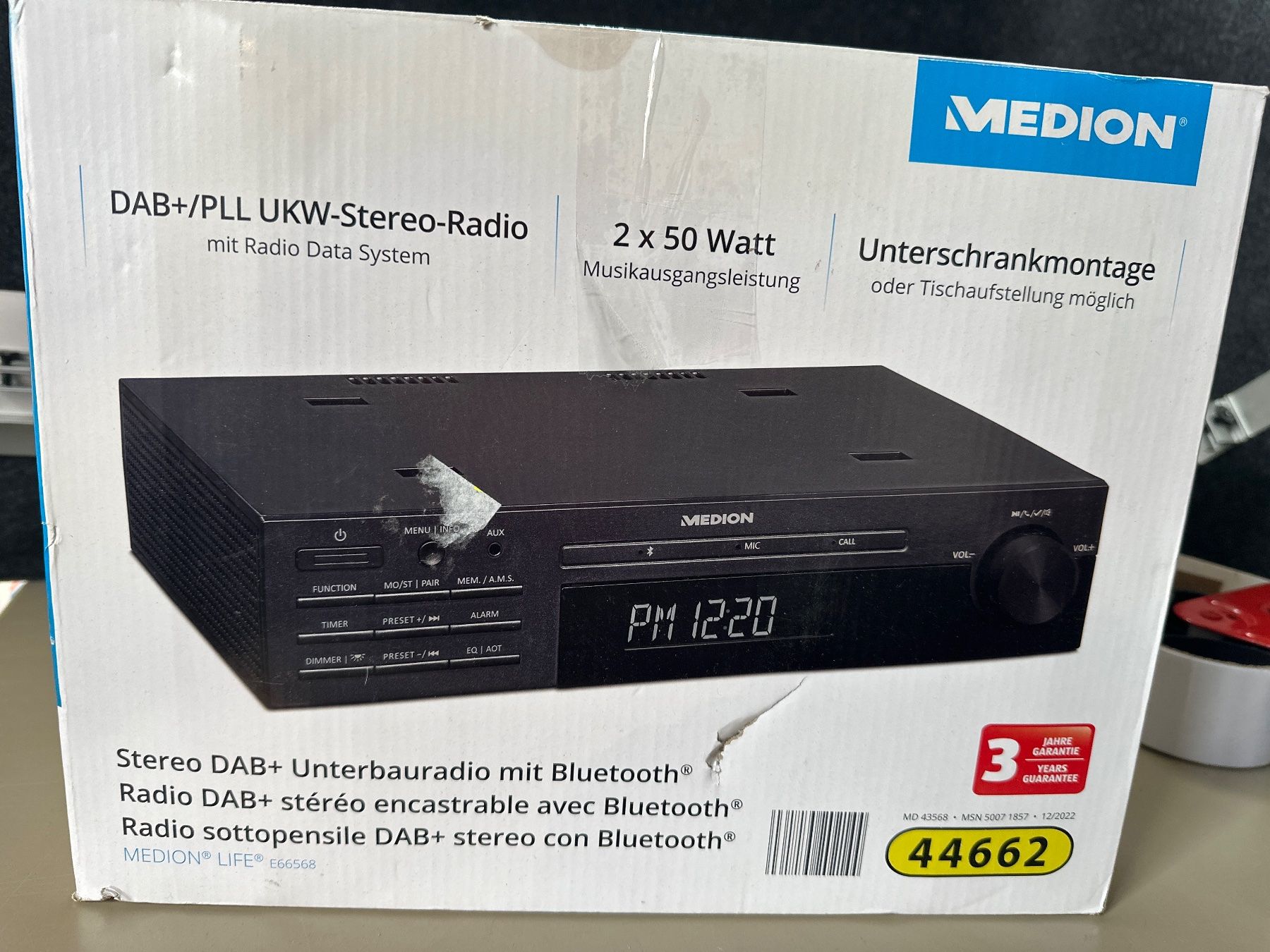 Medion Radio: Medion DAB+ Unterbauradio – Nuovo (secondo la descrizione) da Brügg BE venduto da TSP02 2