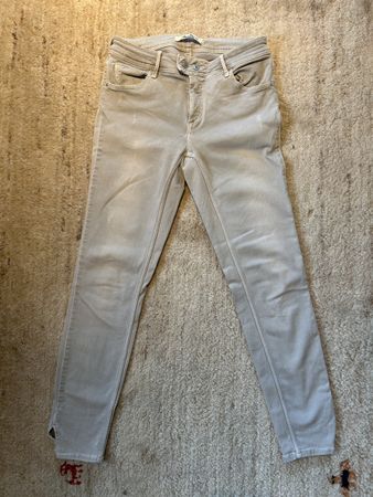 Mavi Adriana Ankle Jeans, Hellgrau, Grösse 28/30