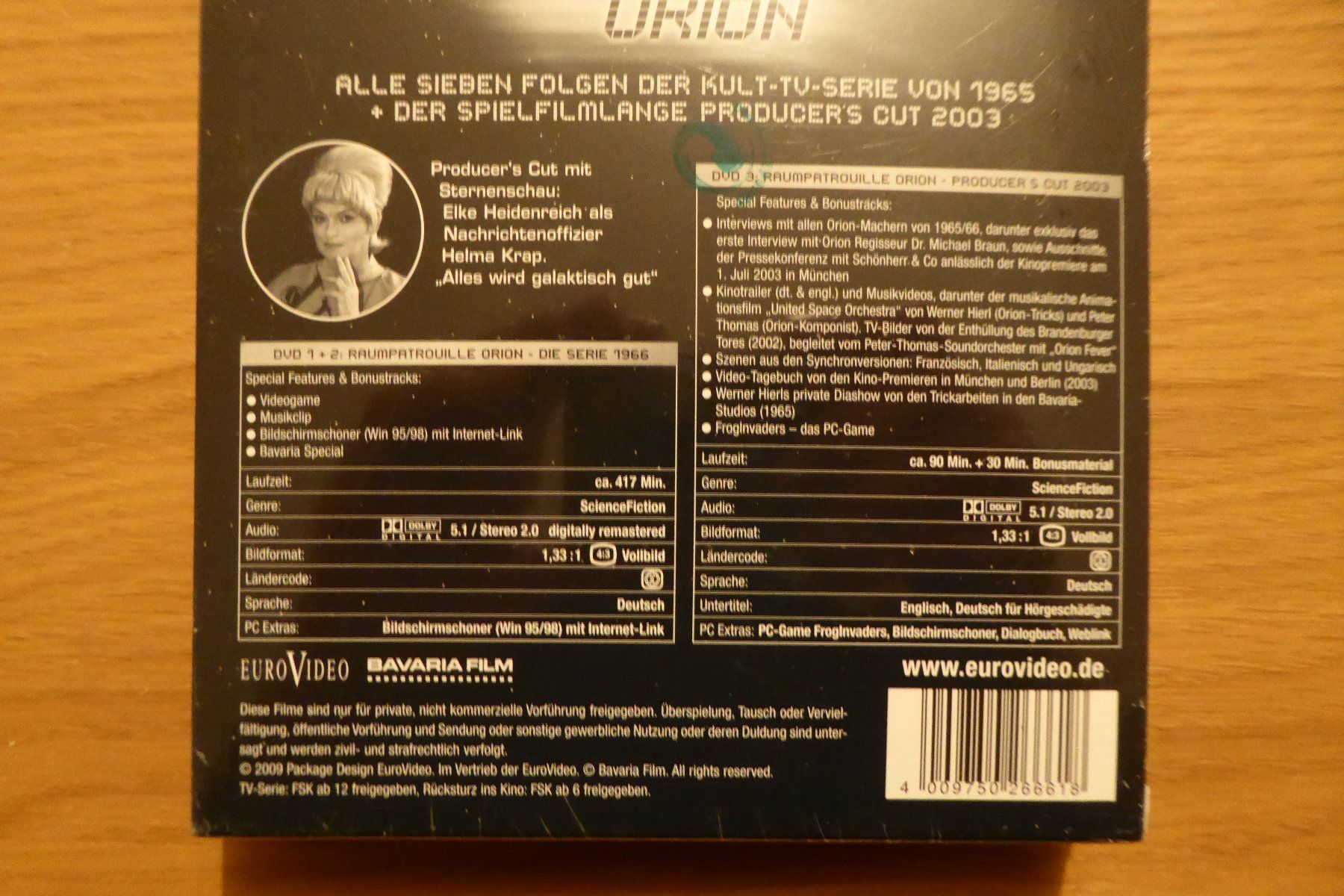 Tutti i DVDs: DVD OVP Raumpatrouille Orion – Nuovo e nell'imballaggio originale da Allschwil venduto da Summelsarium 3
