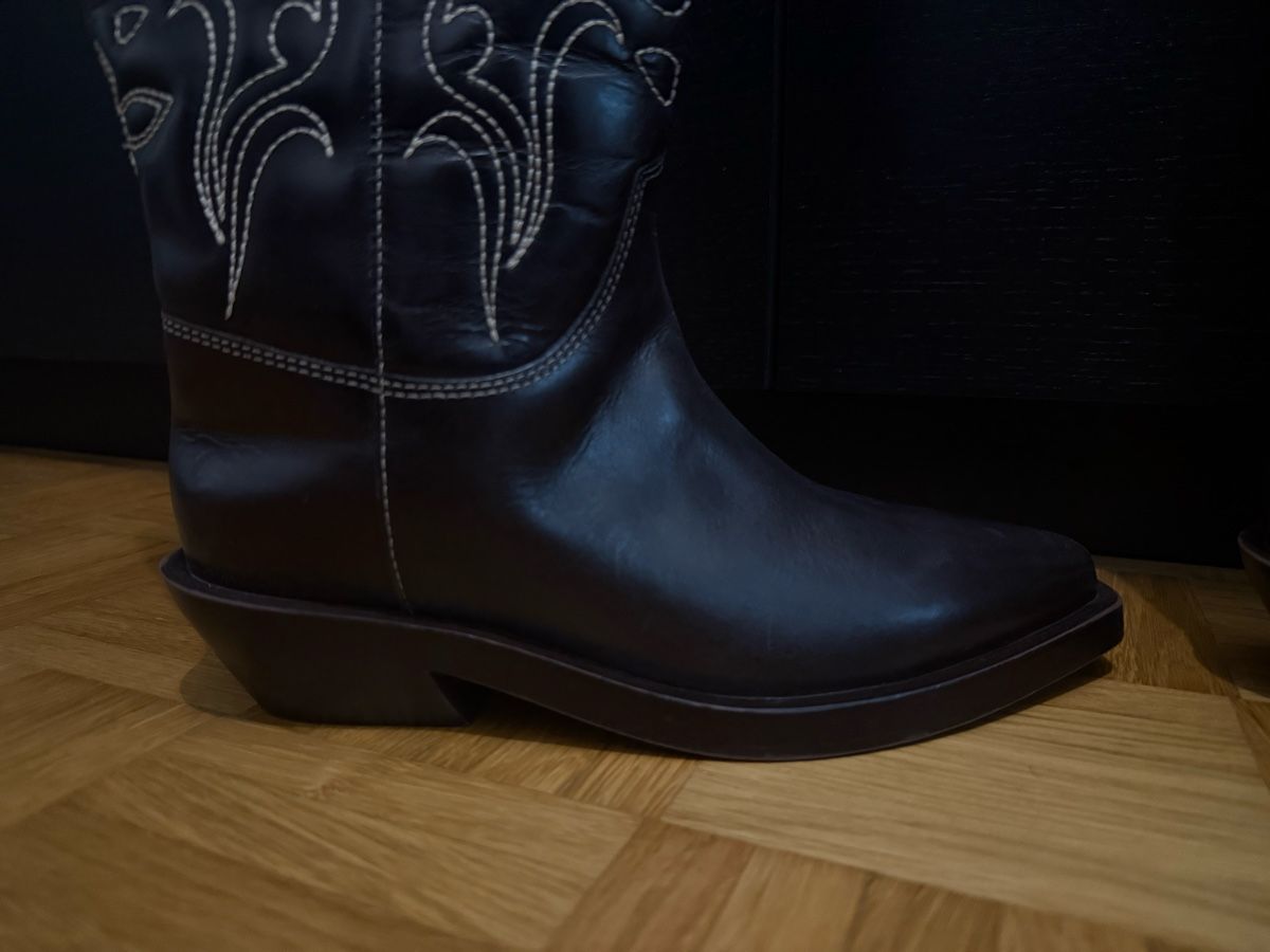Scarpe da uomo: Knee-high cowboy boots | brown leather – Nuovo (secondo la descrizione) da Les Avanchets venduto da Angela.c 1