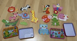 2 Puzzle in Metalldose, ab 3 Jahren