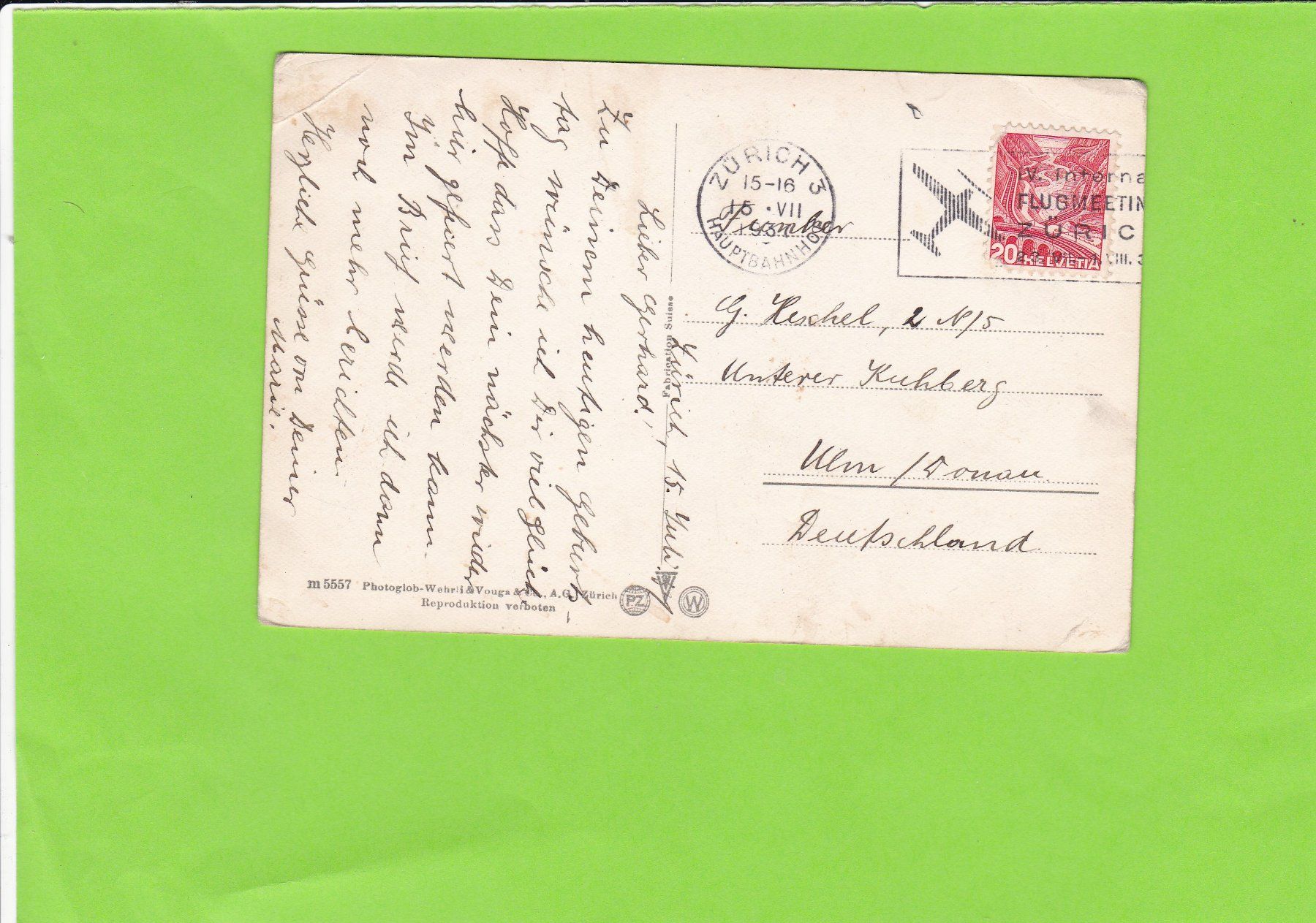 Cartes postales: Zürich-Limmatquai mit ETH – D'occasion à St. Peterzell par neckertal 1