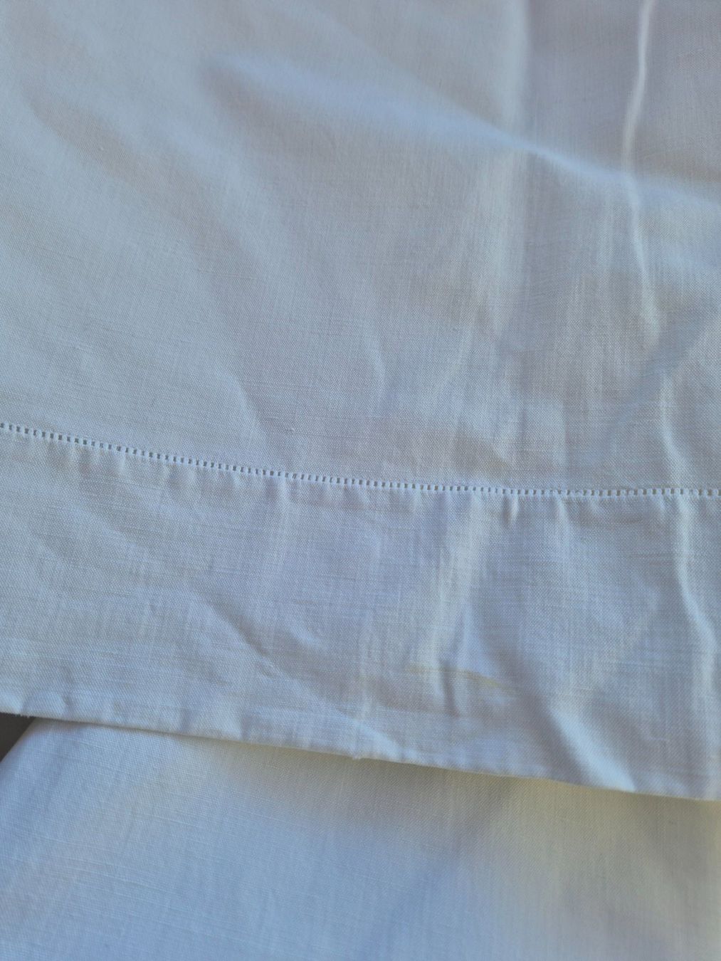 Bettwäsche: Leinen  Leintuch weiss, gross 325x220 cm – Gebraucht aus Bern von aronari 3