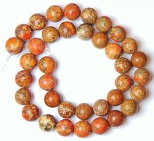 1 Strang echte natürliche See Sediment Jasper Perlen 10 mm