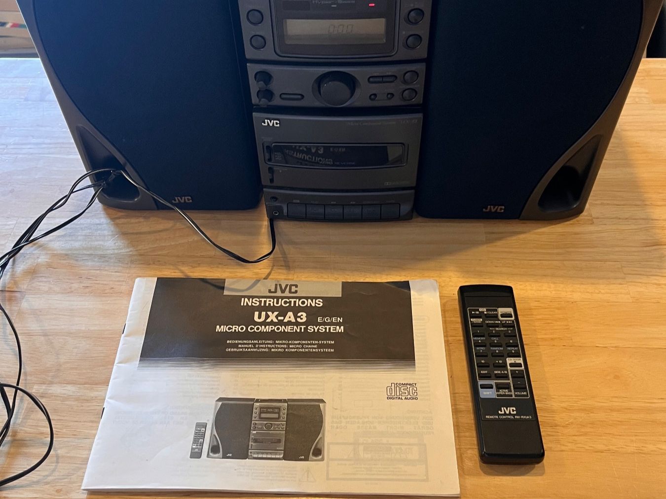 JVC Sistemi audio & multimediali: JVC Micro Component System UX-A3 mit Fernbedienung – Usato da Uster venduto da colmo 1