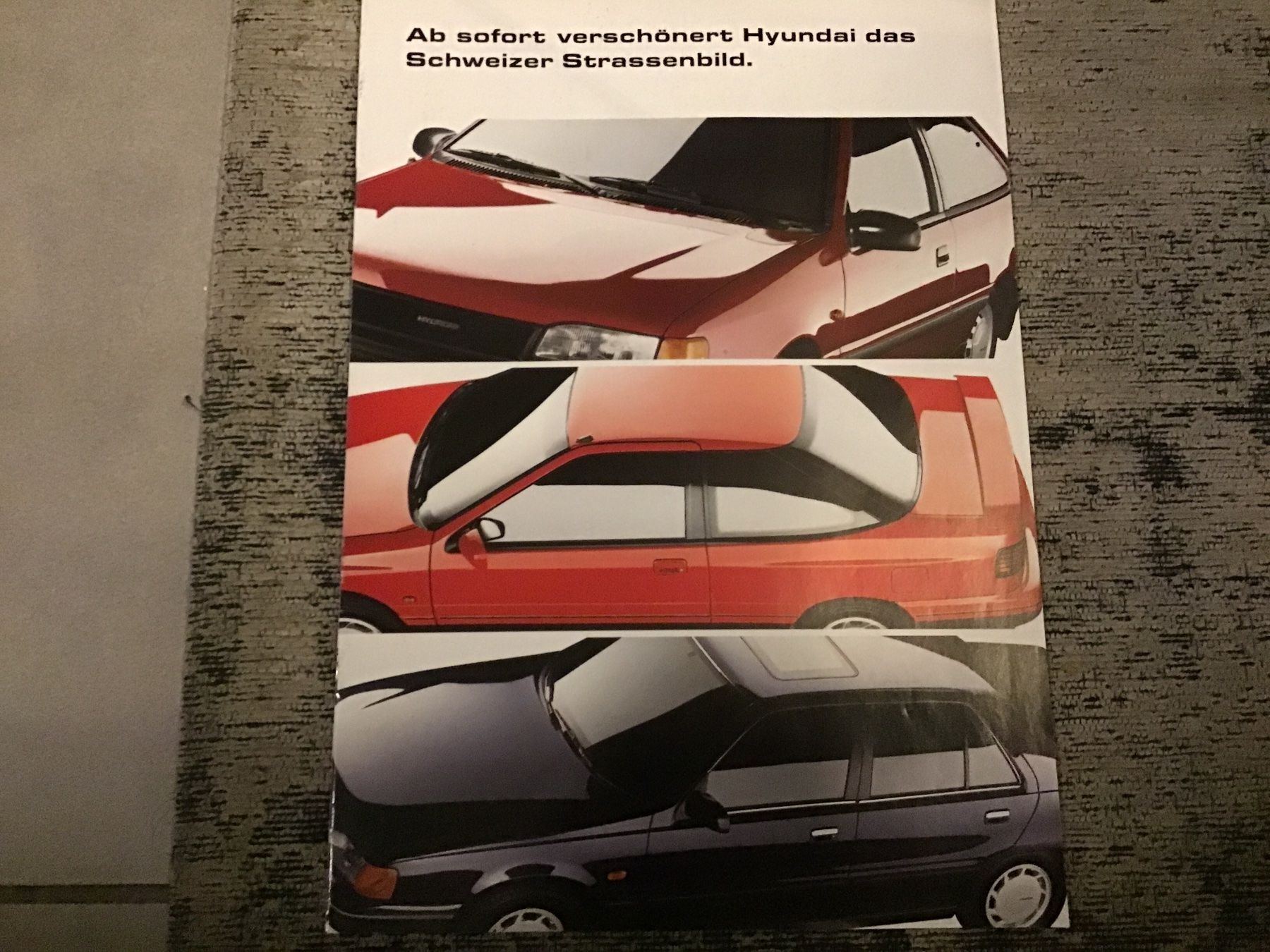 Hyundai Documenti: Hyundai Programm Verkaufsprospekt 20 Seiten, 1990 – Usato da Scherzingen venduto da Starseller62