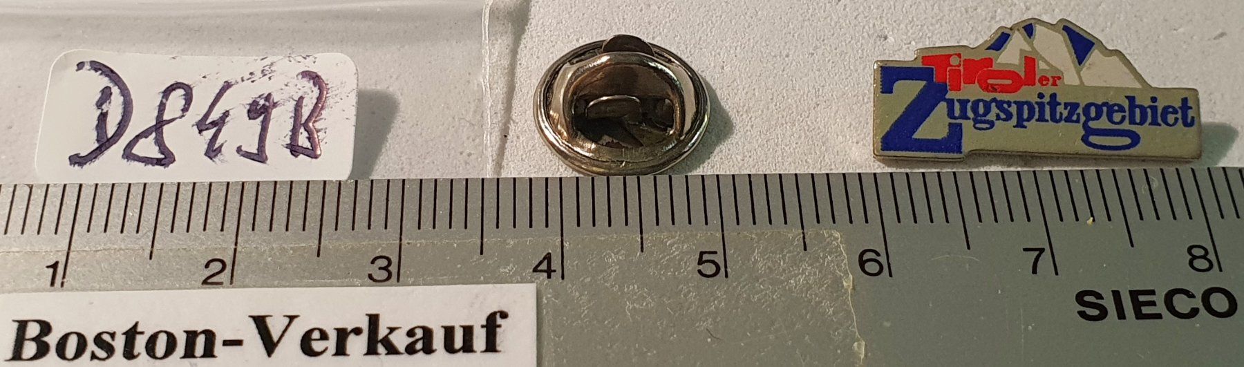Plaketten & Abzeichen: D849B - Pin Tirol Zugspitzgebiet – Gebraucht aus Reinach BL von Boston-Verkauf 1