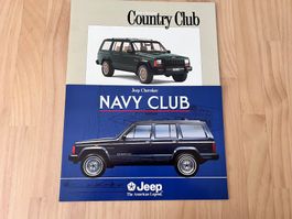 2 Jeep Cherokee Verkaufsprospekte