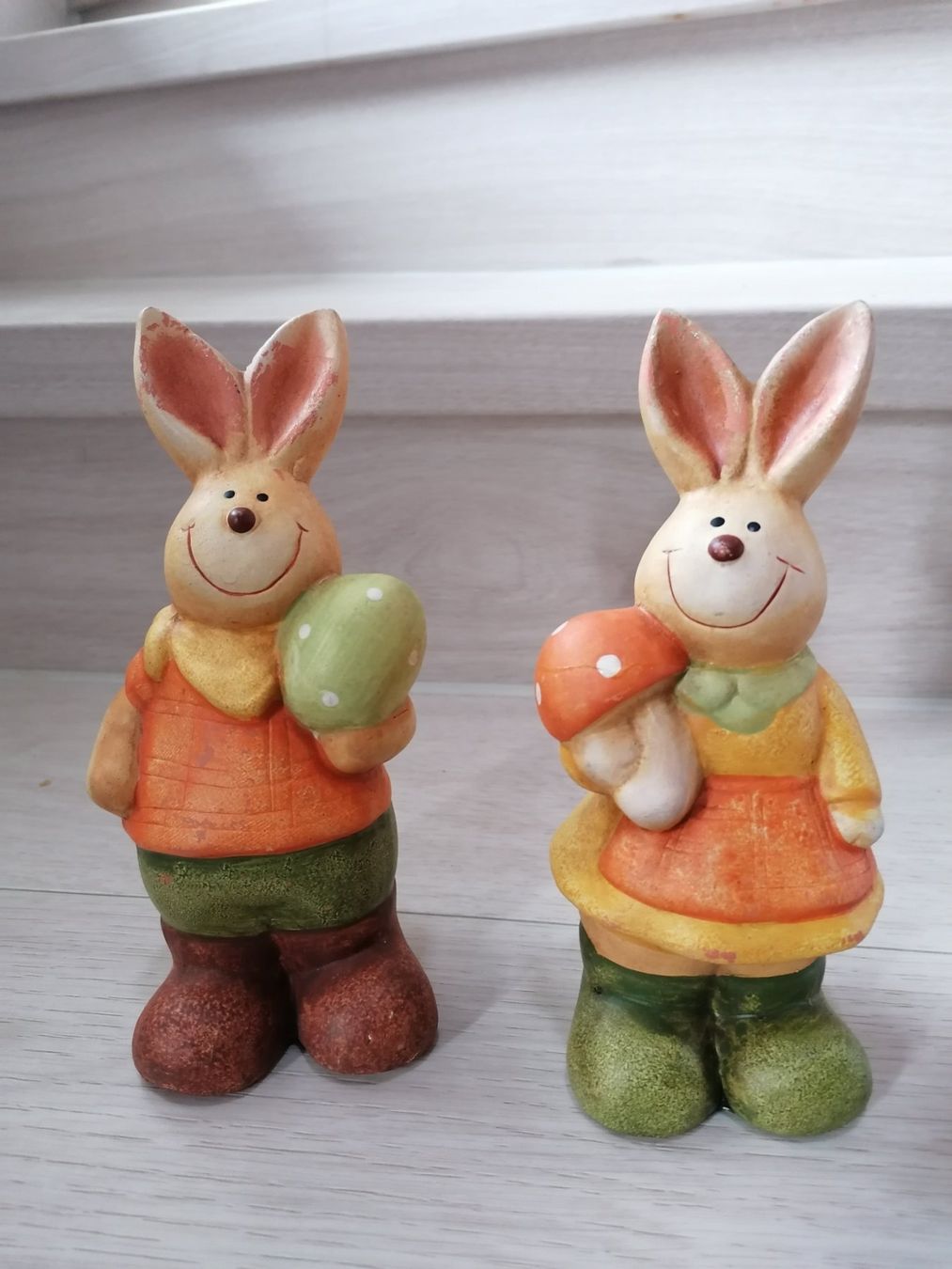 Toutes les décorations: Osterhasen - Osterdeko - Hasenfigur aus Keramik – D'occasion à Oberurnen par mackrokodile