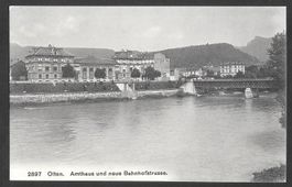 Olten Amthaus und neue Bahnhofbrücke