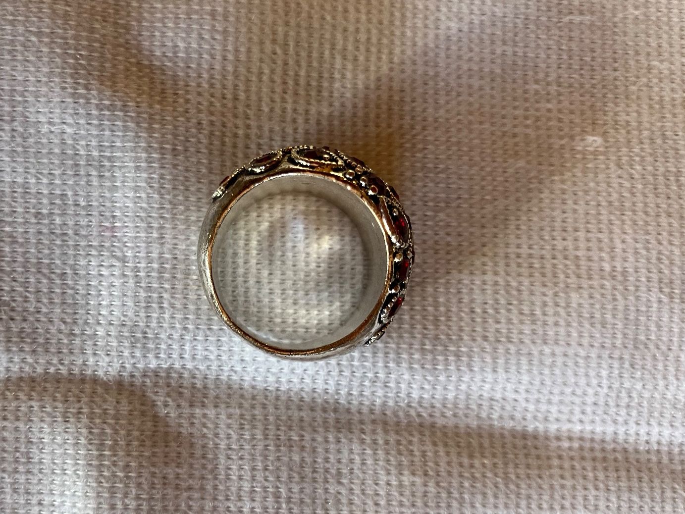 Anelli: Ring mit roten Steinen Gr 52 – Usato da Bassersdorf venduto da groovygremlin 2