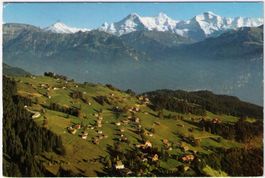 Beatenberg mit Schreckhorn, Finsteraarhorn, Eiger, Mönch