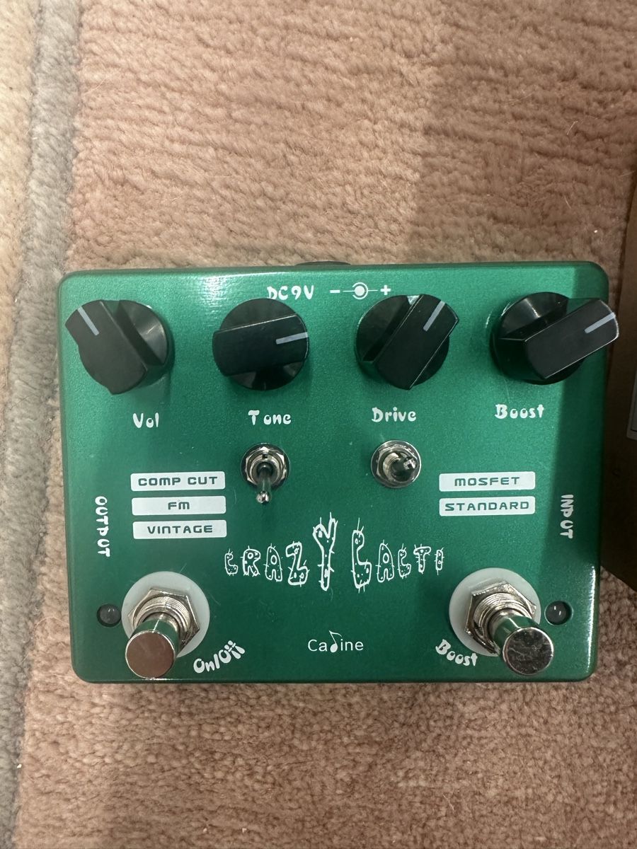 Musikinstrumente: Crazy Cacti Overdrive Pedal - Top Zustand! Wie neu! – Gebraucht aus Tschierv von Screamingwolfguitars