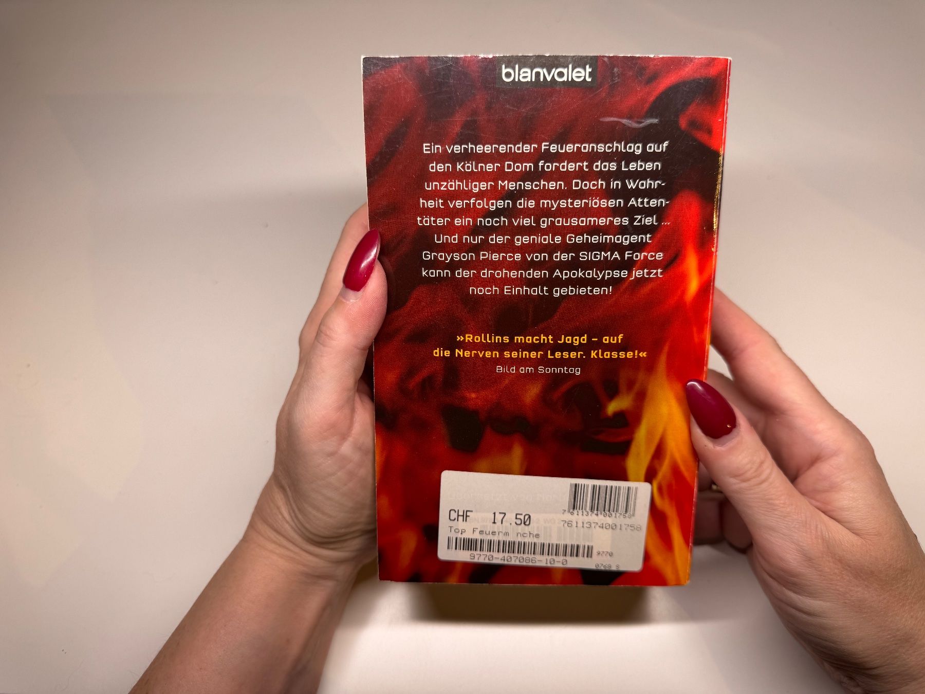 Libri: ROMAN: James Rollins, Feuermönche – Usato da Grosswangen venduto da Deutsche_Romane 9