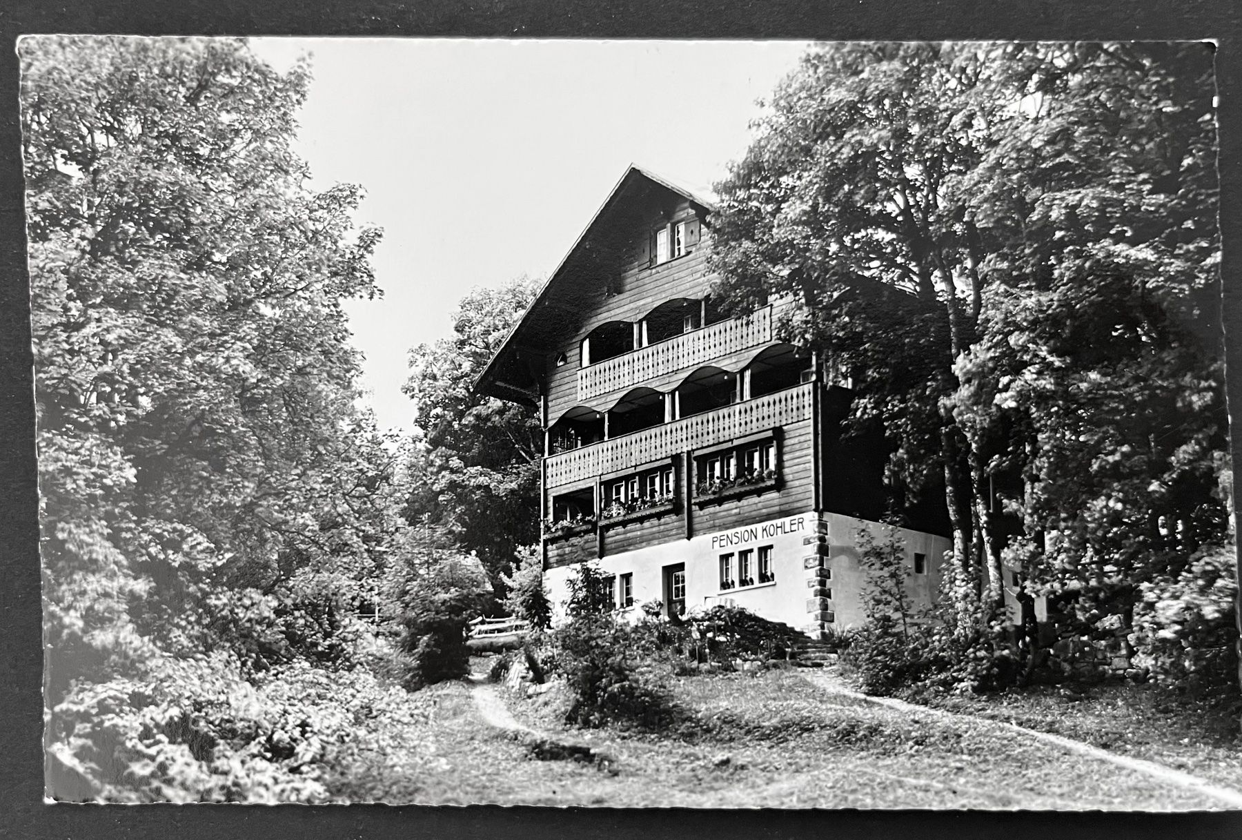 Cartoline postali: Pension Kohler, Braunwald, ca. 1950 – Usato da Ostermundigen venduto da DaxKarten-75