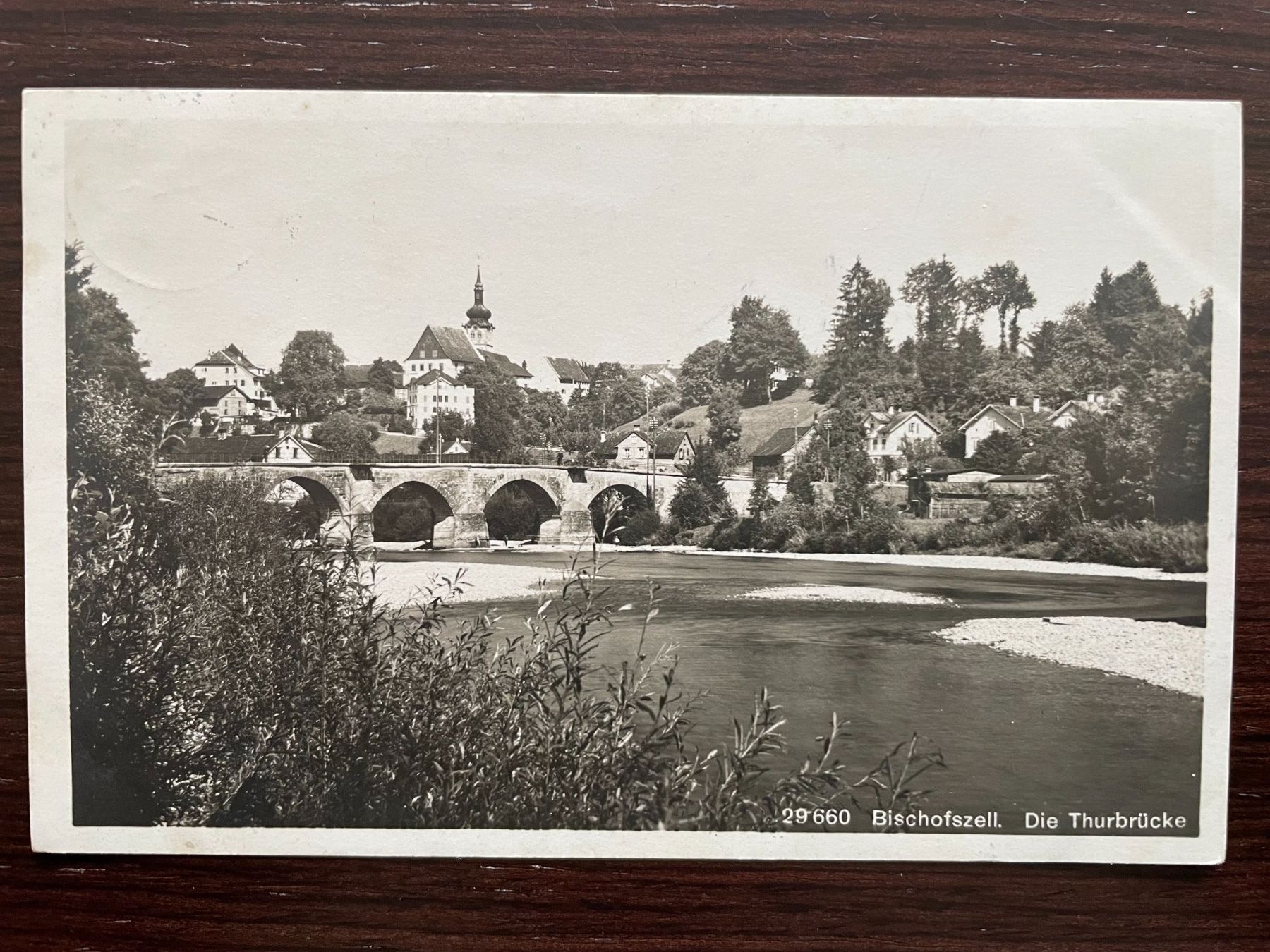 Cartoline postali: BISCHOFSZELL Thurbrücke, 3 Ansichtskarten, HOHENTANNEN – Usato da Wald ZH venduto da TLILEF 5