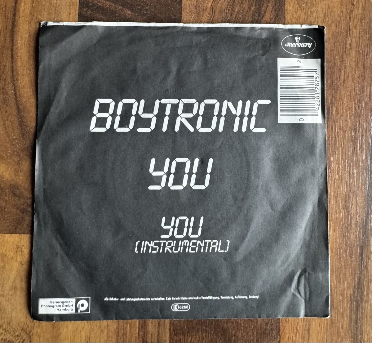 Dischi in vinile: Boytronic - You - 7" Single - 80s – Usato da Rorbas venduto da BlackstarRecords 1