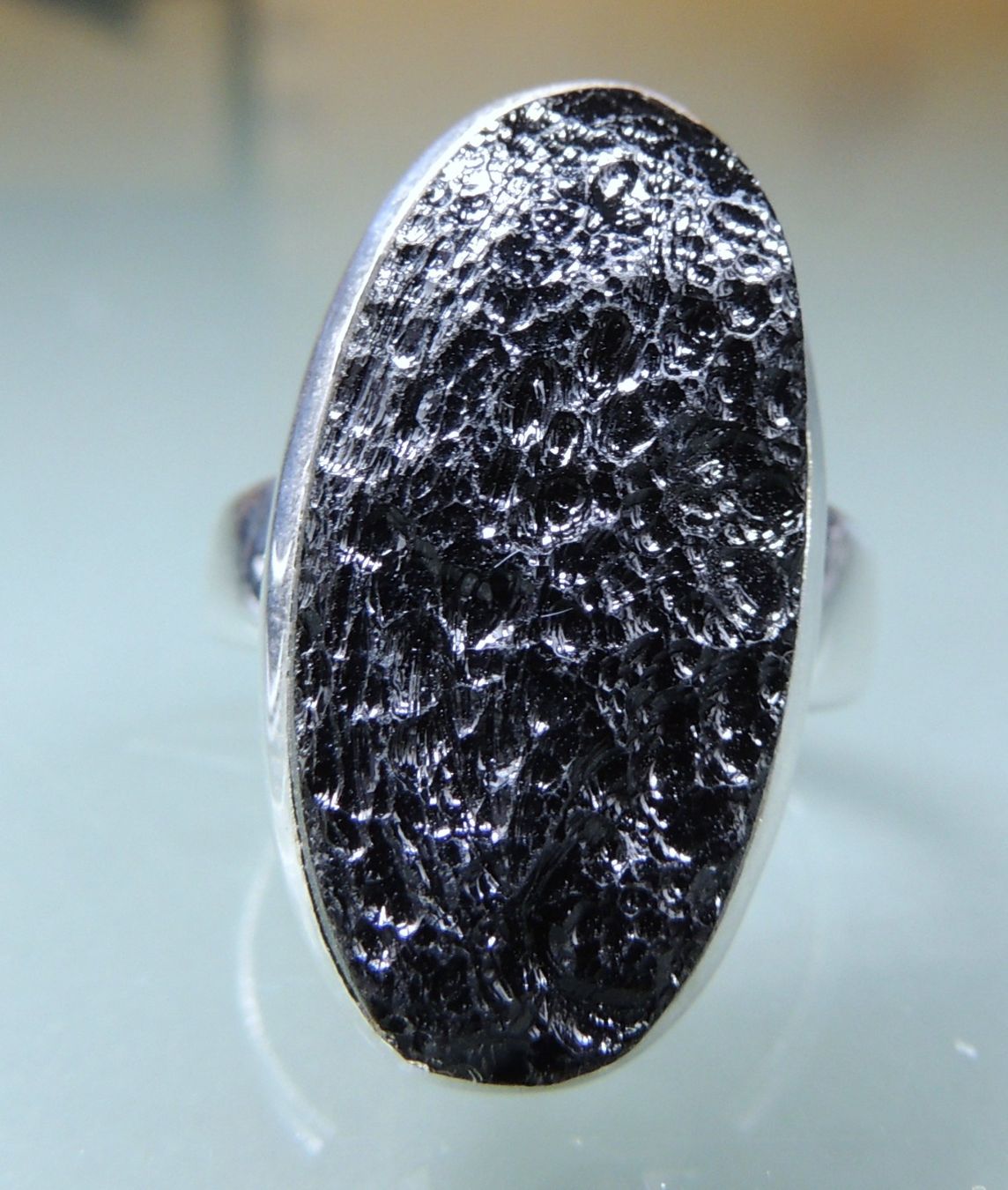 Anelli: Tektit Silber 925 Fingerring – Nuovo e nell'imballaggio originale da Waldenburg venduto da schaller707 5