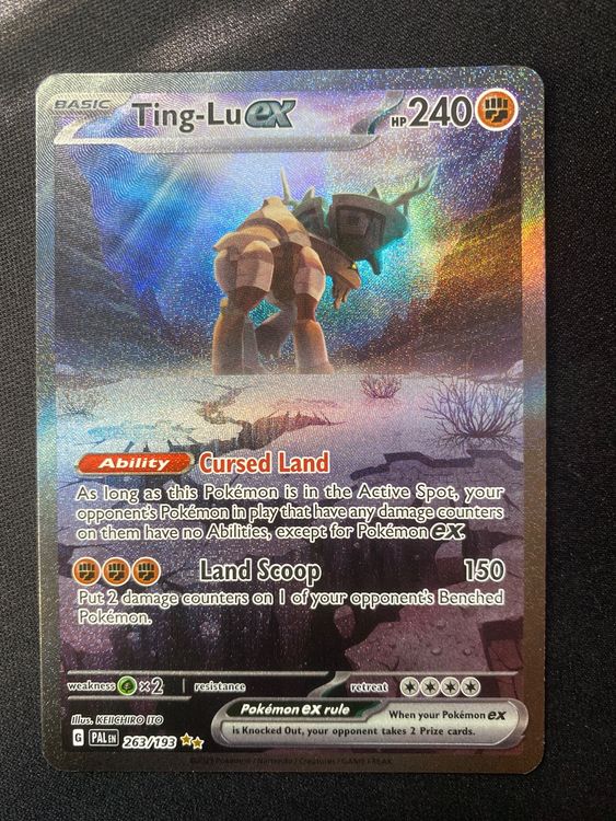 POKÉMON TCG TING-LU ex Ultra Rare SV02: Paldea Evolved 243/193 NM $4.50