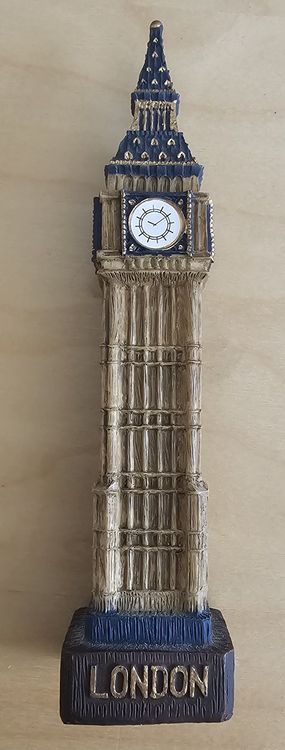 London Souvenir Gold Metallic Big Ben Ornament - British Gift Shop