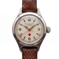Pradeep Sport Vintage Swiss Watch Militär Rotes Kreuz Läuft