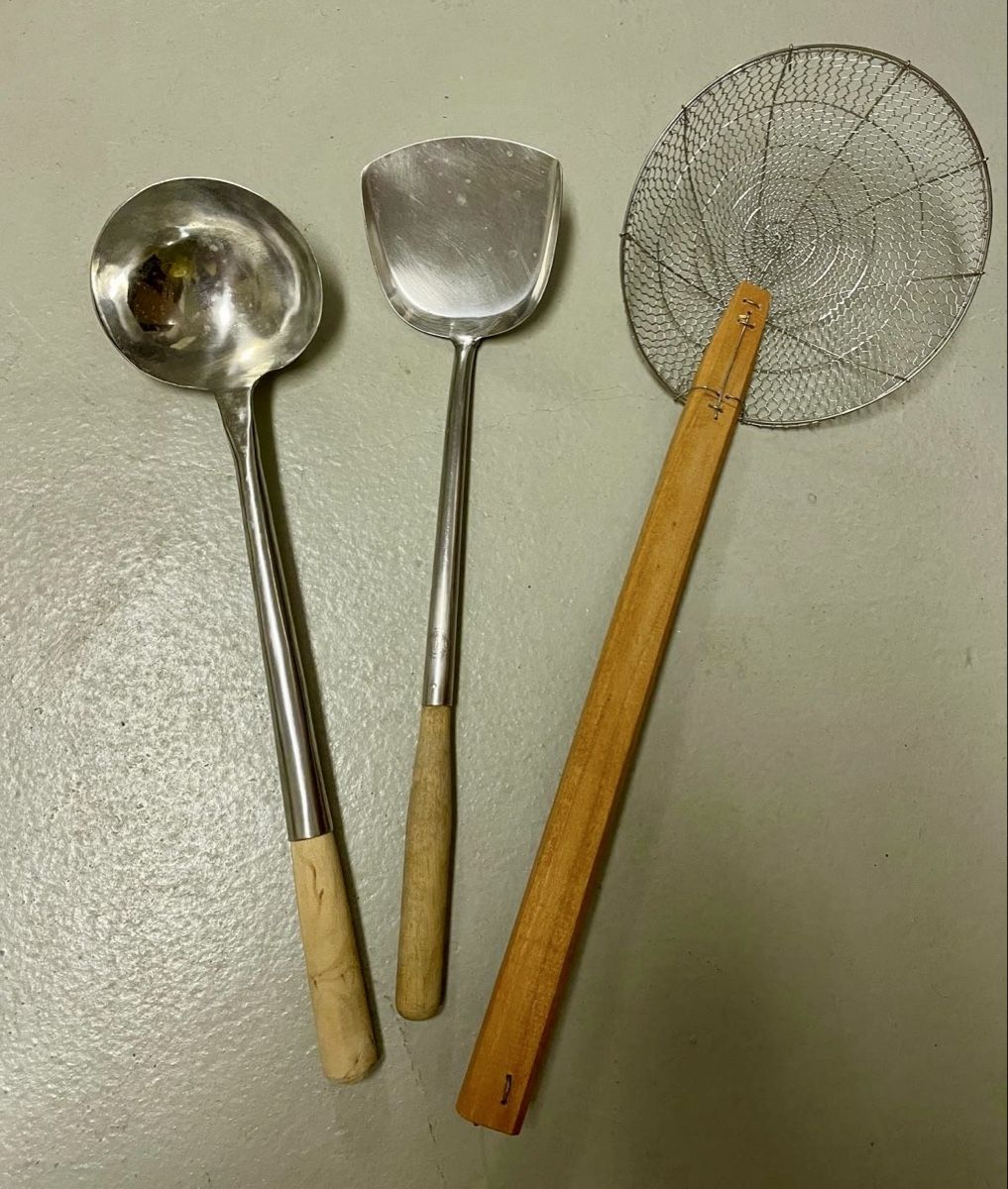 Küchengeräte: Asiatische Schöpfkelle + Schaumlöffel + Sieb – Neu (gemäss Beschreibung) aus Basel von Ch2005