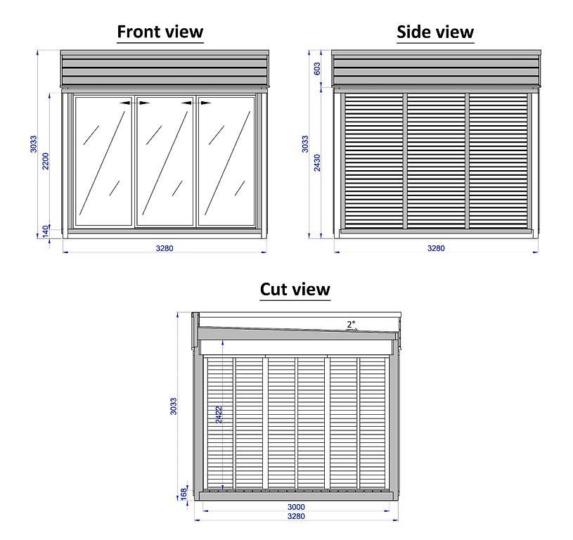 Cabanes de jardin & serres: Gartenhaus-Lounge, DIY Cube 3m x 3m – D'occasion à St. Gallen par Spa_at_Home911 4