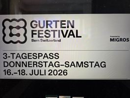 Gurtenfestival 3-Tagespass vom Do. 16.07.- 18.07.2026