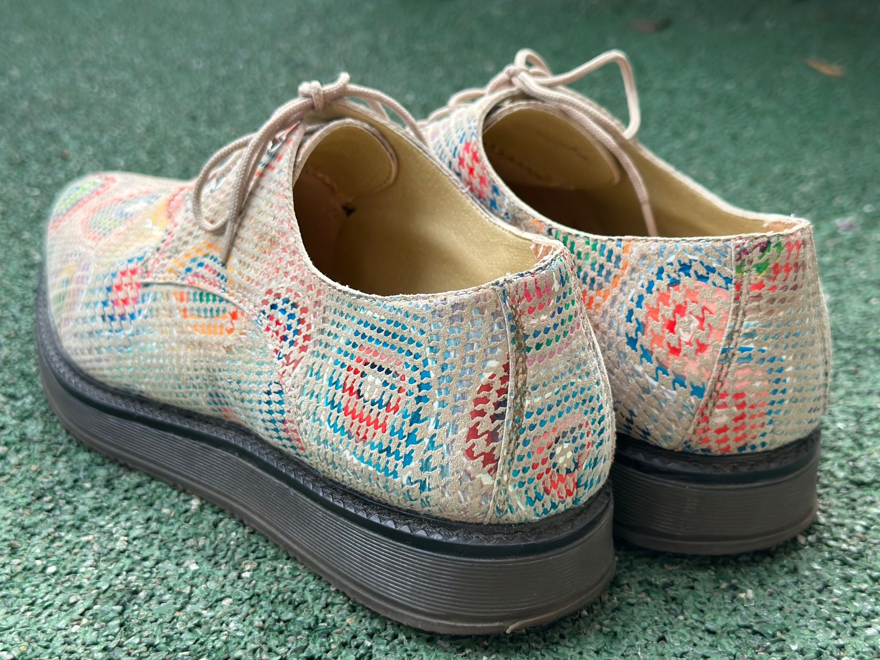 Scarpe da donna: Unique Colorful Patterned Leather Shoes. Size 40 – Nuovo (secondo la descrizione) da Zürich venduto da ter_ckj6 4