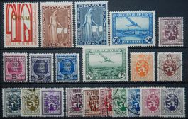 Belgien ex. Kat. 235-282 */gest. 1928/30
